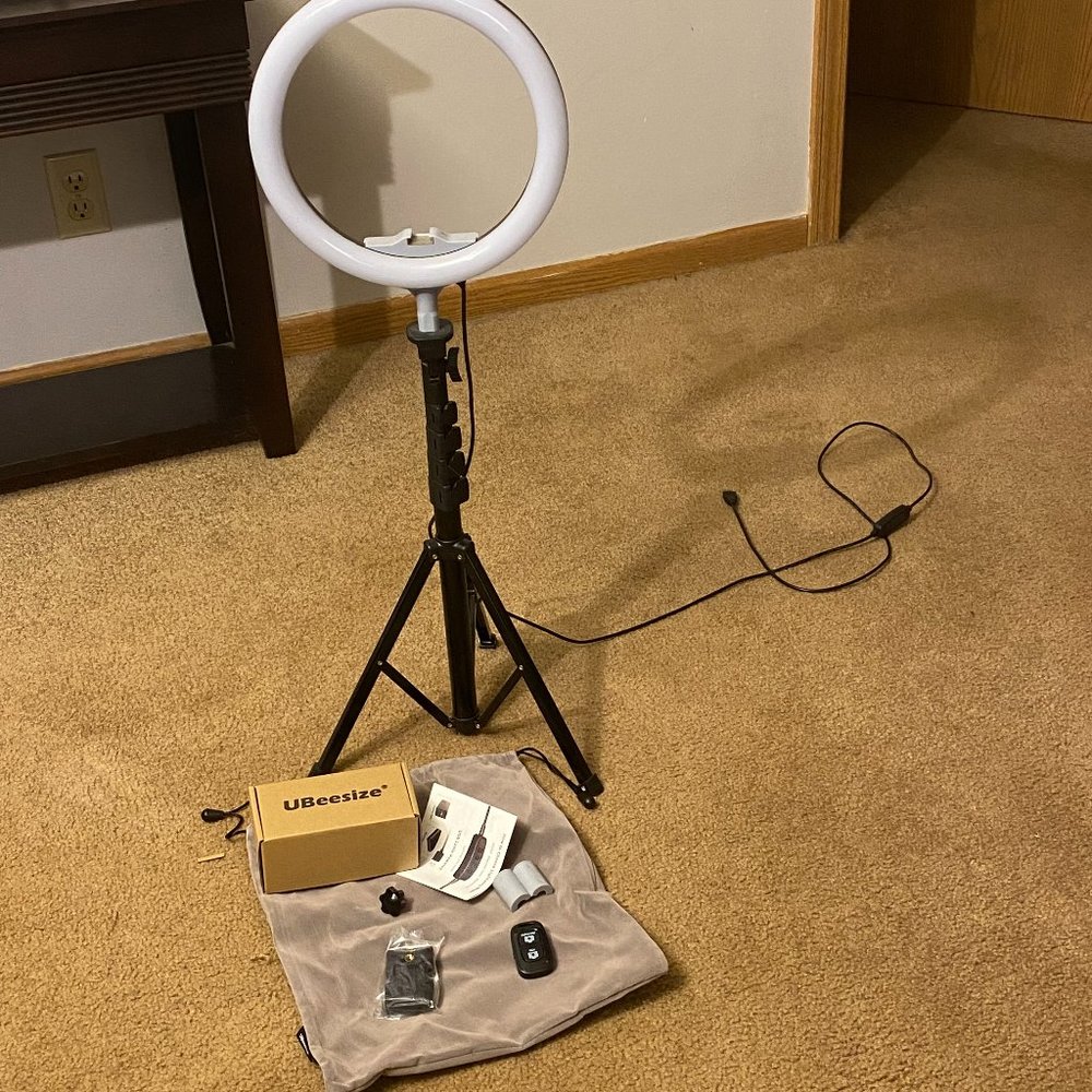10.2" Selfie Ring Light with Tripod Stand